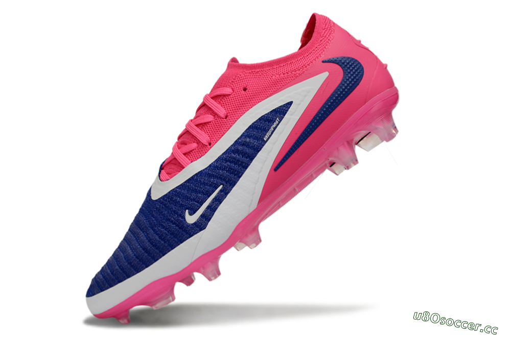 Unisex Nike Phantom 6 Elite Low FG Firm Ground Low-Tops Football Boots - Blue/Vibrant Pink/Deep Navy 5