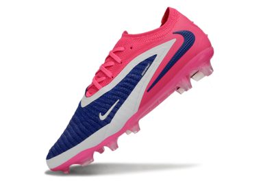 Unisex Nike Phantom 6 Elite Low FG Firm Ground Low-Tops Football Boots - Blue/Vibrant Pink/Deep Navy