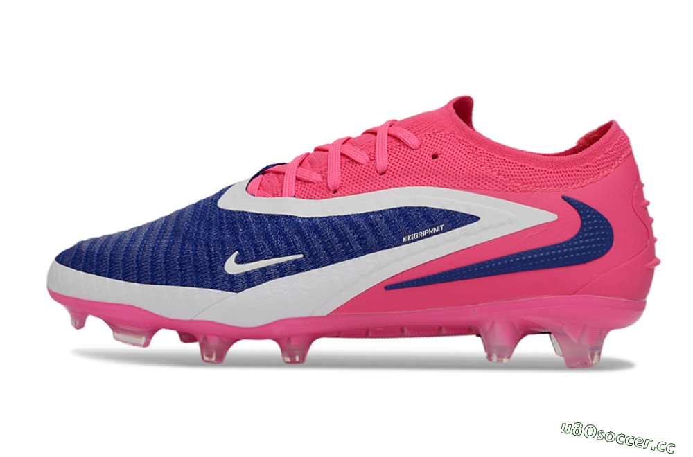 Unisex Nike Phantom 6 Elite Low FG Firm Ground Low-Tops Football Boots - Blue/Vibrant Pink/Deep Navy 0