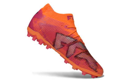 Men's Puma Future 8 Ultimate MG Multi Ground Low-Tops Football Boots - Orange/Neon Orange/Pink Blast