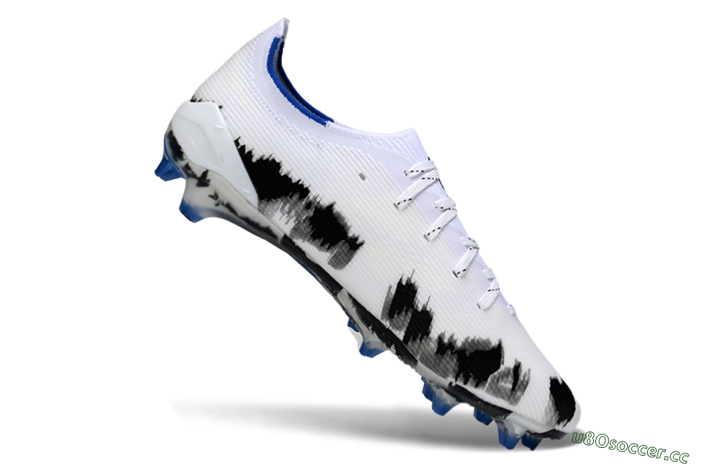 Men's Puma Ultra Ultimate FG Firm Ground Low-Tops Football Boots - White/Electric Blue/Black 4