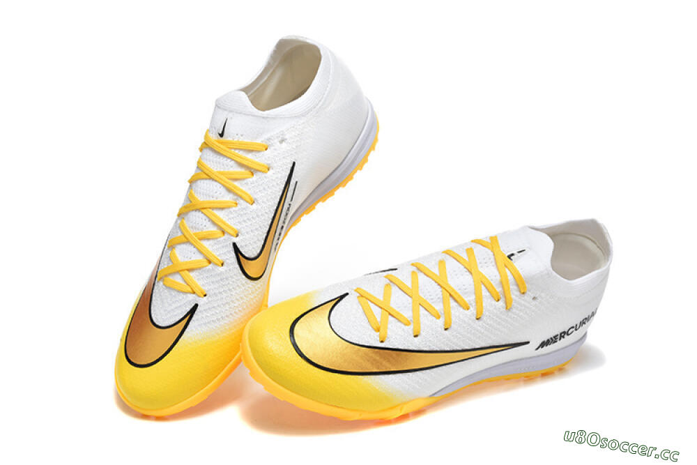 Men's Nike Air Zoom Mercurial Vapor 16 Elite TF Artificial Turf Low-Tops Football Shoes - Yellow/Sunburst Yellow/Golden Glow 6