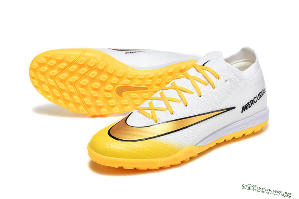 Men's Nike Air Zoom Mercurial Vapor 16 Elite TF Artificial Turf Low-Tops Football Shoes - Yellow/Sunburst Yellow/Golden Glow 3