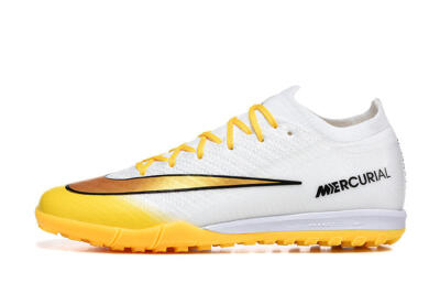 Men's Nike Air Zoom Mercurial Vapor 16 Elite TF Artificial Turf Low-Tops Football Shoes - Yellow/Sunburst Yellow/Golden Glow