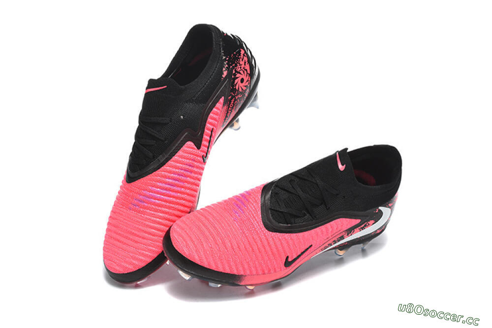 Unisex Nike Phantom 6 Elite Low FG Firm Ground Low-Tops Football Shoes - Pink/Electric Pink/Black 6