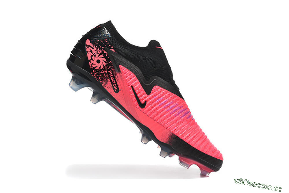 Unisex Nike Phantom 6 Elite Low FG Firm Ground Low-Tops Football Shoes - Pink/Electric Pink/Black 7