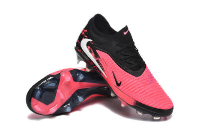 Unisex Nike Phantom 6 Elite Low FG Firm Ground Low-Tops Football Shoes - Pink/Electric Pink/Black