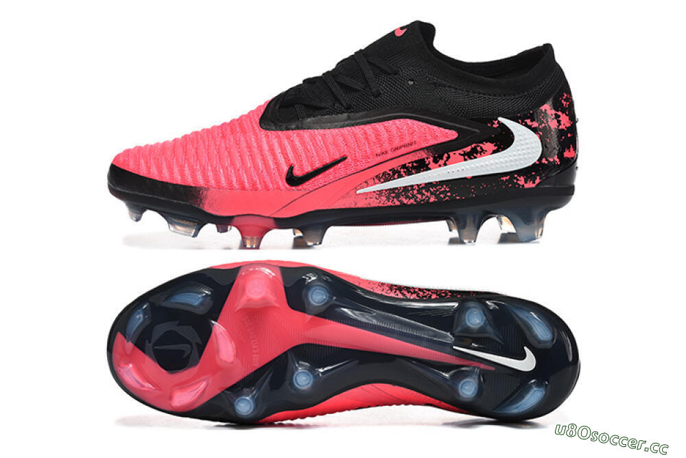 Unisex Nike Phantom 6 Elite Low FG Firm Ground Low-Tops Football Shoes - Pink/Electric Pink/Black 1