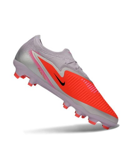 Unisex Nike Phantom 6 Elite Low FG Firm Ground Low-Tops Football Boots - Pink/Electric Pink/Light Grey