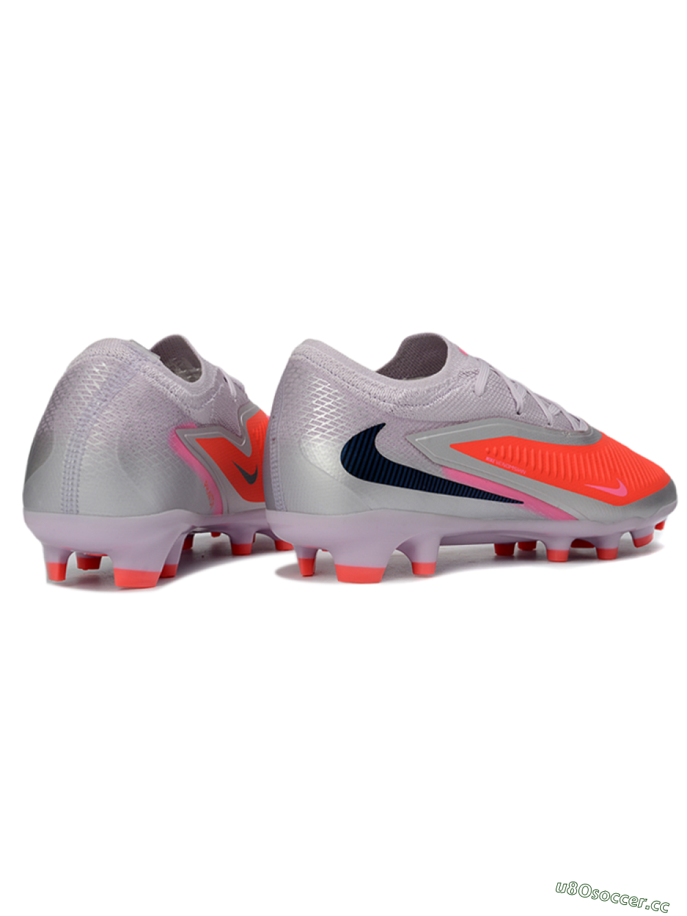 Unisex Nike Phantom 6 Elite Low FG Firm Ground Low-Tops Football Boots - Pink/Electric Pink/Light Grey 6