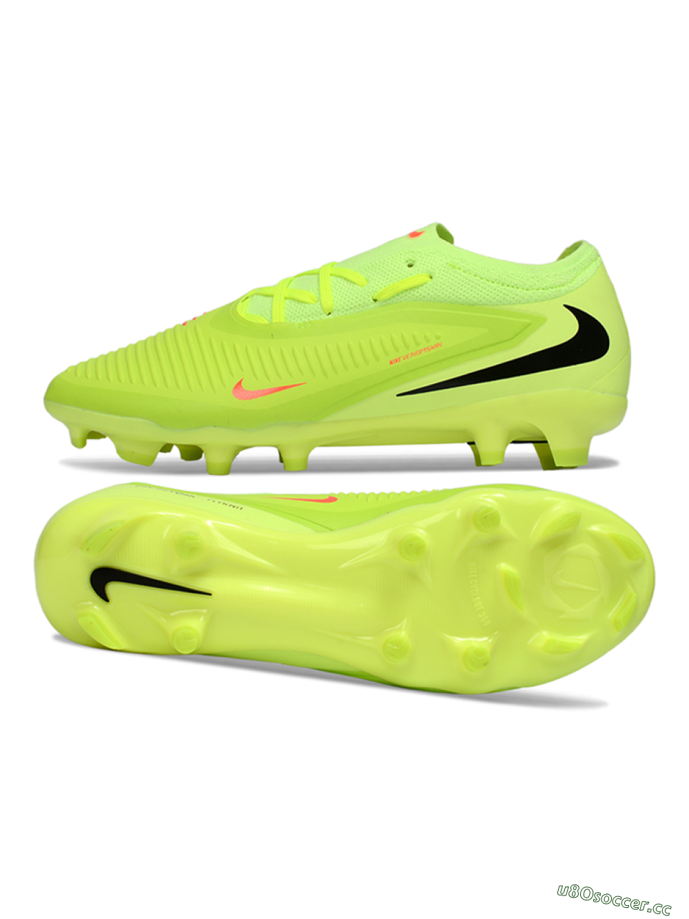 Unisex Nike Phantom 6 Elite Low FG Firm Ground Low-Tops Football Boots - Lime/Electric Yellow/Black 1