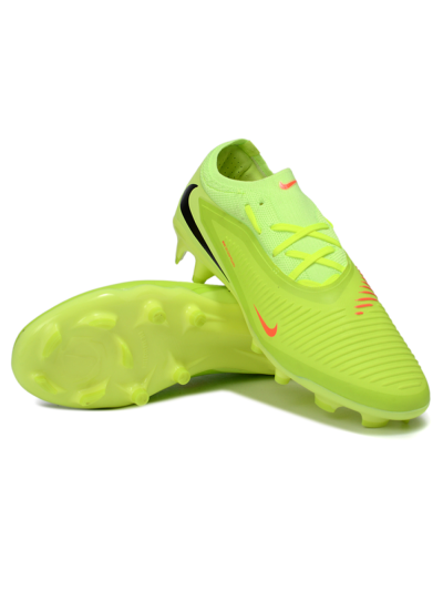 Unisex Nike Phantom 6 Elite Low FG Firm Ground Low-Tops Football Boots - Lime/Electric Yellow/Black