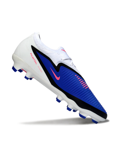 Unisex Nike Phantom 6 Elite Low FG Firm Ground Low-Tops Football Boots - Blue/Electric Blue/Neon Pink