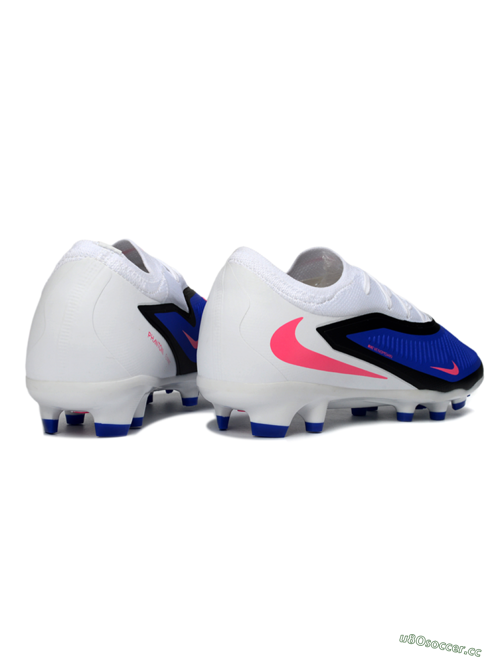 Unisex Nike Phantom 6 Elite Low FG Firm Ground Low-Tops Football Boots - Blue/Electric Blue/Neon Pink 6