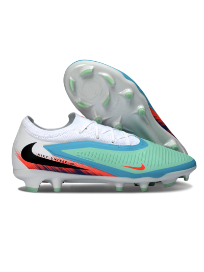 Unisex Nike Phantom 6 Elite Low FG Firm Ground Low-Tops Football Boots - Aqua/Coral Burst/White Wave