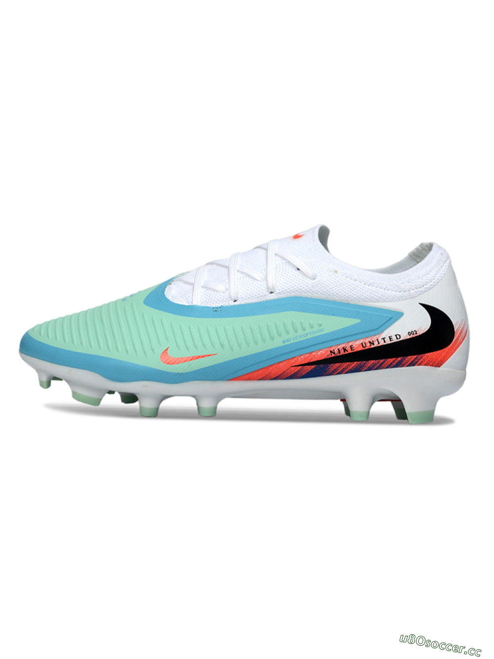 Unisex Nike Phantom 6 Elite Low FG Firm Ground Low-Tops Football Boots - Aqua/Coral Burst/White Wave 0
