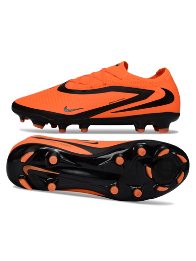 Unisex Nike Phantom 6 Elite Low FG Firm Ground Low-Tops Football Boots - Orange/Flame Burst/Shadow Black