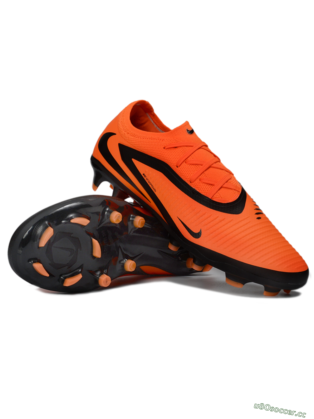 Unisex Nike Phantom 6 Elite Low FG Firm Ground Low-Tops Football Boots - Orange/Flame Burst/Shadow Black 3