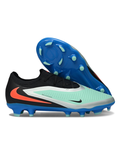 Unisex Nike Phantom 6 Elite Low FG Firm Ground Low-Tops Football Boots - Aqua/Coral Blue/Azure