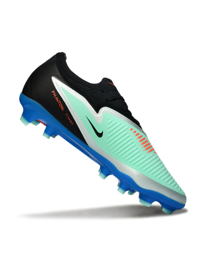 Unisex Nike Phantom 6 Elite Low FG Firm Ground Low-Tops Football Boots - Aqua/Coral Blue/Azure