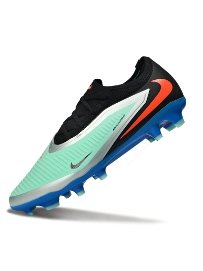 Unisex Nike Phantom 6 Elite Low FG Firm Ground Low-Tops Football Boots - Aqua/Coral Blue/Azure