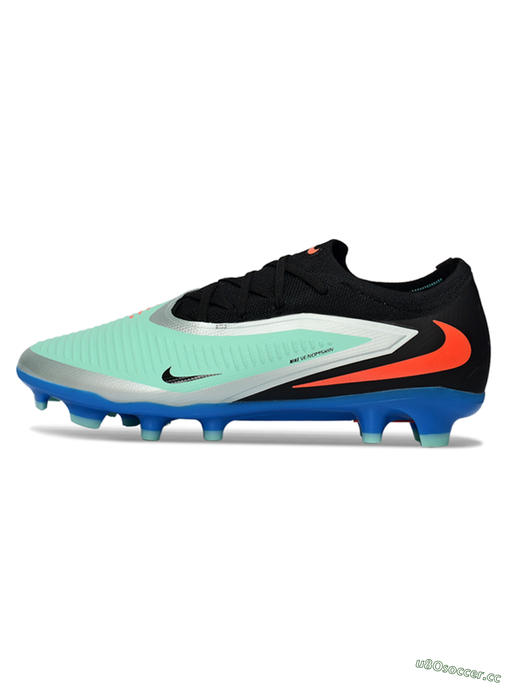 Unisex Nike Phantom 6 Elite Low FG Firm Ground Low-Tops Football Boots - Aqua/Coral Blue/Azure 0