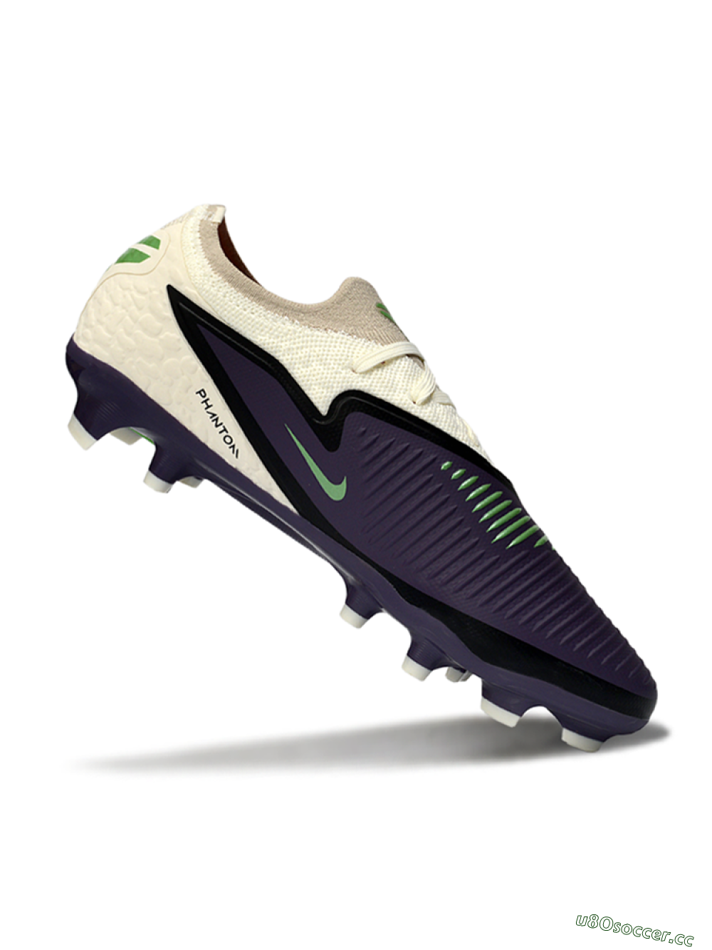 Unisex Nike Phantom 6 Elite Low FG Firm Ground Low-Tops Football Boots - Purple/Ivory/Black 4