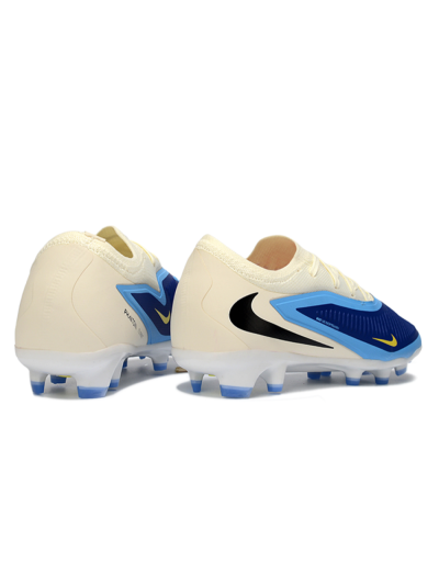 Unisex Nike Phantom 6 Elite Low FG Firm Ground Low-Tops Football Boots - Blue/Sky Blue/Cream
