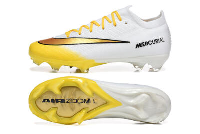 Men's Nike Air Zoom Mercurial Vapor 16 Elite FG Firm Ground Low-Tops Football Boots - Yellow/Bright Yellow/White