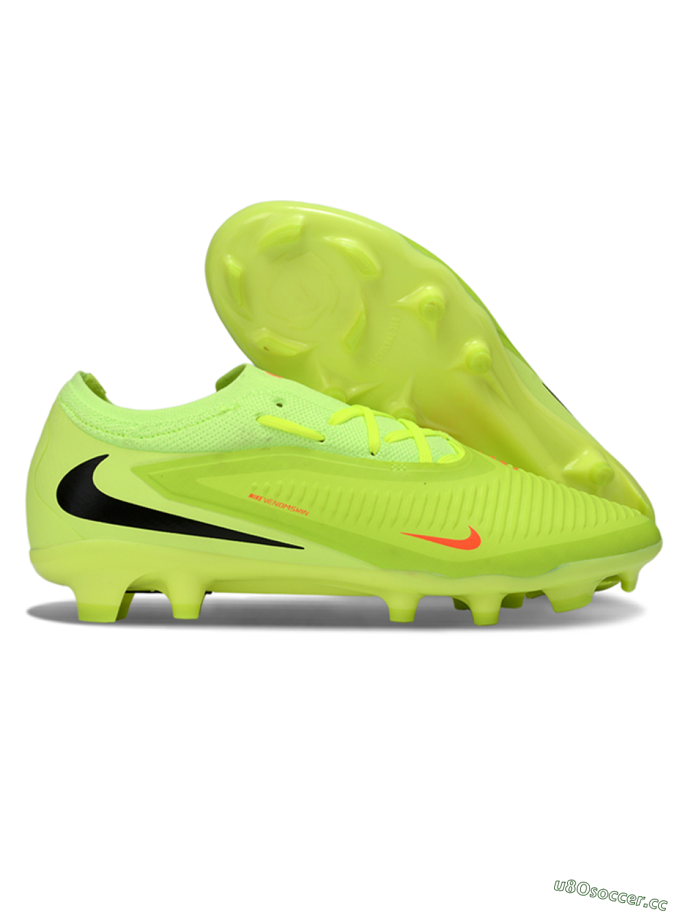 Unisex Nike Phantom 6 Elite Low FG Firm Ground Low-Tops Football Boots - Yellow/Neon Yellow/Black 2