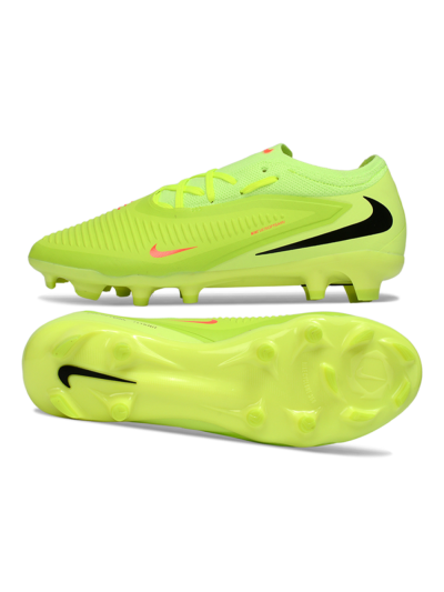 Unisex Nike Phantom 6 Elite Low FG Firm Ground Low-Tops Football Boots - Yellow/Neon Yellow/Black