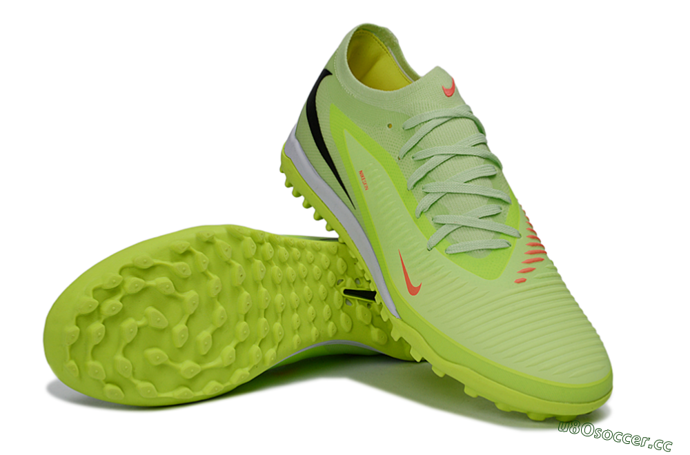 Unisex Nike Phantom 6 Elite Low TF Artificial Turf Low-Tops Football Boots - Green/Lime Zest/Neon Vibe 3