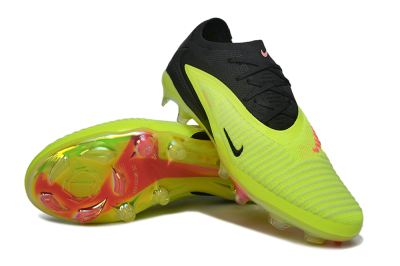 Unisex Nike Phantom 6 Low Elite FG Firm Ground Low-Tops Football Boots - Yellow/Electric Green/Black