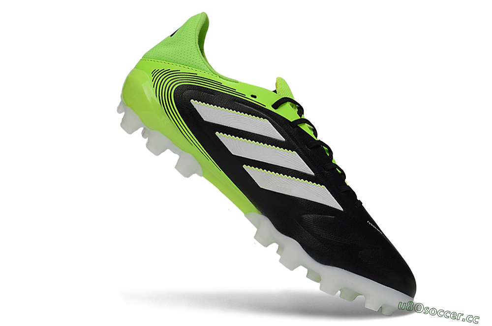 Men's Adidas Copa Pure 3 AG Artificial Grass Low-Tops Football Boots - Black/Electric Green/White 4