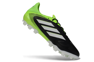 Men's Adidas Copa Pure 3 AG Artificial Grass Low-Tops Football Boots - Black/Electric Green/White