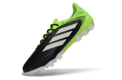 Men's Adidas Copa Pure 3 AG Artificial Grass Low-Tops Football Boots - Black/Electric Green/White