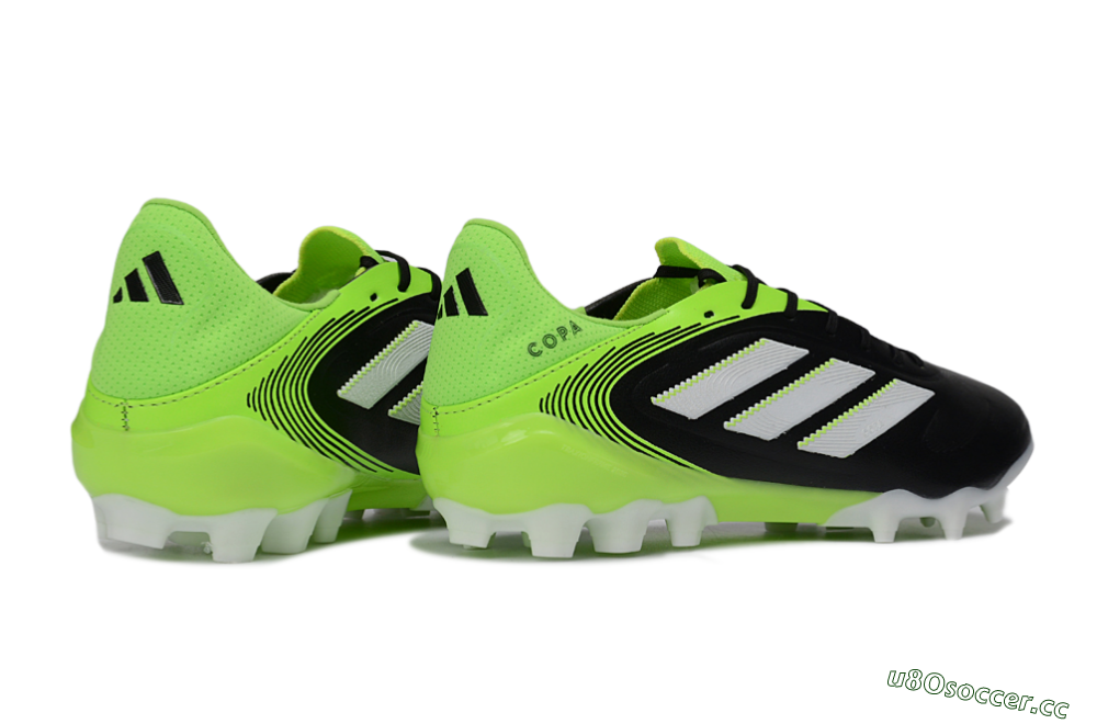Men's Adidas Copa Pure 3 AG Artificial Grass Low-Tops Football Boots - Black/Electric Green/White 6