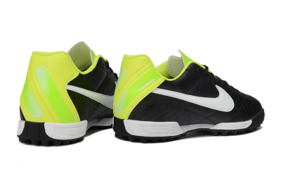 Men's Nike Tiempo Legend Ligera 5 TF Artificial Turf Low-Tops Football Shoes - Black/Lime Green/White
