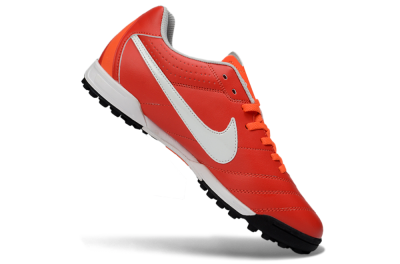 Men's Nike Tiempo Legend Ligera 5 TF Artificial Turf Low-Tops Football Shoes - Red/Fiery Sunset/Classic Charcoal