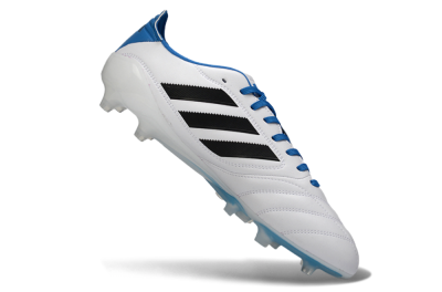 Men's Adidas Copa Icon 2 FG Firm Ground Low-Tops Football Boots - White/Electric Blue/Black