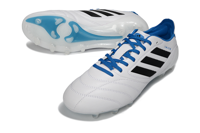 Men's Adidas Copa Icon 2 FG Firm Ground Low-Tops Football Boots - White/Electric Blue/Black