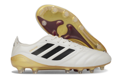 Men's Adidas Copa Icon 2 FG Firm Ground Low-Tops Football Boots - White/Black/Gold
