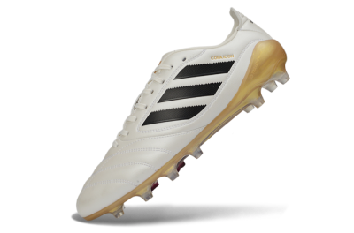 Men's Adidas Copa Icon 2 FG Firm Ground Low-Tops Football Boots - White/Black/Gold