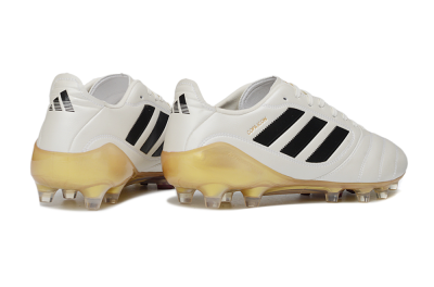 Men's Adidas Copa Icon 2 FG Firm Ground Low-Tops Football Boots - White/Black/Gold