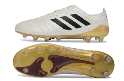Men's Adidas Copa Icon 2 FG Firm Ground Low-Tops Football Boots - White/Black/Gold