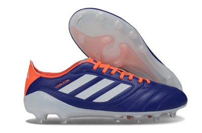 Men's Adidas Copa Icon 2 FG Firm Ground Low-Tops Football Boots - Blue/Vibrant Orange/Clean White