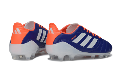 Men's Adidas Copa Icon 2 FG Firm Ground Low-Tops Football Boots - Blue/Vibrant Orange/Clean White