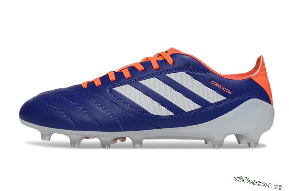 Men's Adidas Copa Icon 2 FG Firm Ground Low-Tops Football Boots - Blue/Vibrant Orange/Clean White 0