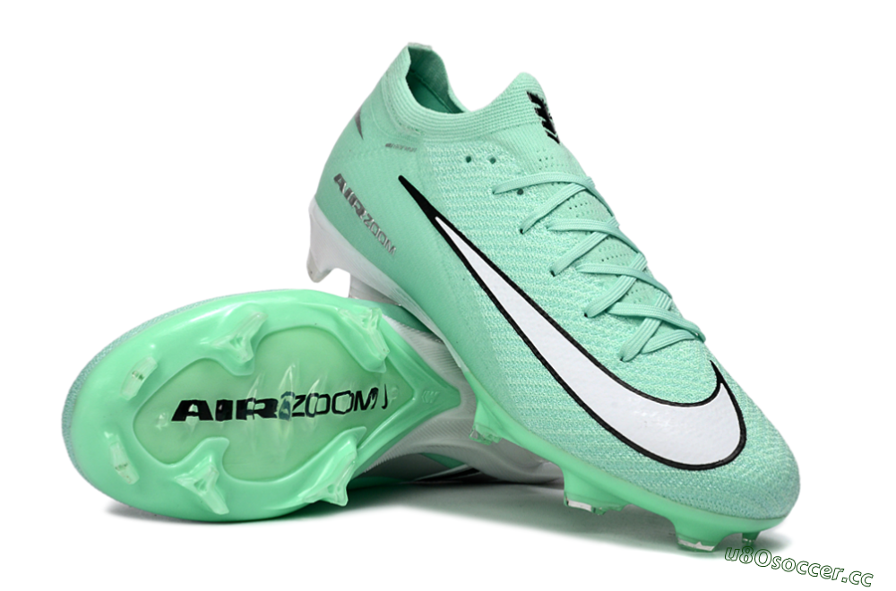 Unisex Nike Air Zoom Mercurial Vapor 16 Elite FG Firm Ground Low-Tops Football Boots - Mint/Aqua Breeze/Fresh Green 3