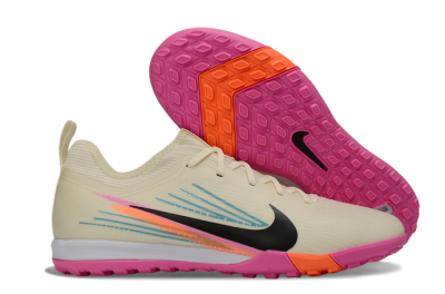 Unisex Nike Air Zoom Mercurial Vapor 16 Pro TF Artificial Turf Low-Tops Football Shoes - Beige/Neon Pink/Luminous Orange